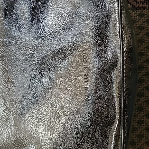 Disney X Danielle Nicole sequin crossbody satche top-handle blue metallic silver - Picture 4 of 7